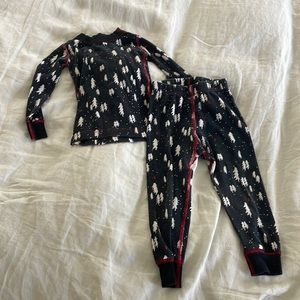 Hanna Andersson Christmas tree Holiday Winter Pajamas 3T